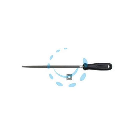 LIME QUADRE CON MANICO PLASTICA - 8" mm.200 taglio bastardo
