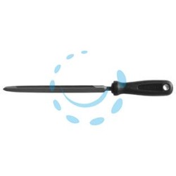 LIME TRIANGOLARI BORDI EXTRA SOTTILI CON MANICO IN PLASTICA - 5" mm.125