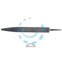 RASPE MEZZE TONDE TAGLIO BASTARDO - 8" mm.200 taglio bastardo