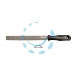 RASPE "CABINET" MEZZE TONDE CON MANICO PLASTICA - 8" mm.200 taglio bastardo