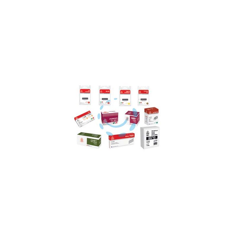 PUNTI E CHIODI PER FISSATRICI CHIODATRICI - TG/50 galvanizzato scatole da pz.5.000
