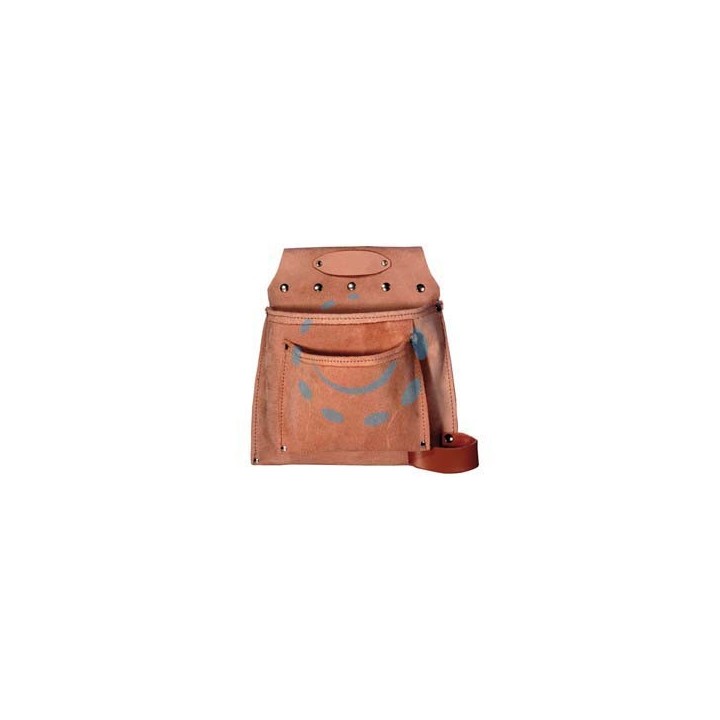 BORSA DA CARPENTIERE 2 TASCHE CON PORTAMARTELLO - cm.29x27h.