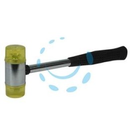 MAZZUOLA A DUE BATTENTI IN PVC NERO - ø mm.40