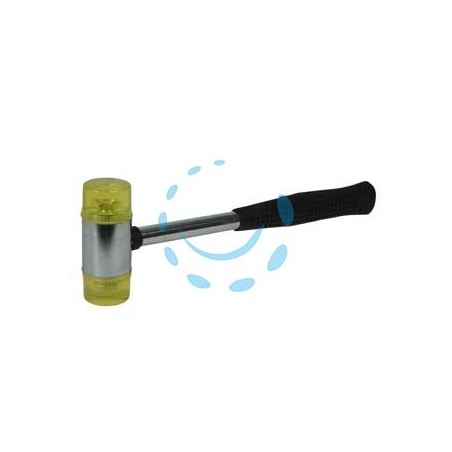 MAZZUOLA A DUE BATTENTI IN PVC NERO - ø mm.40