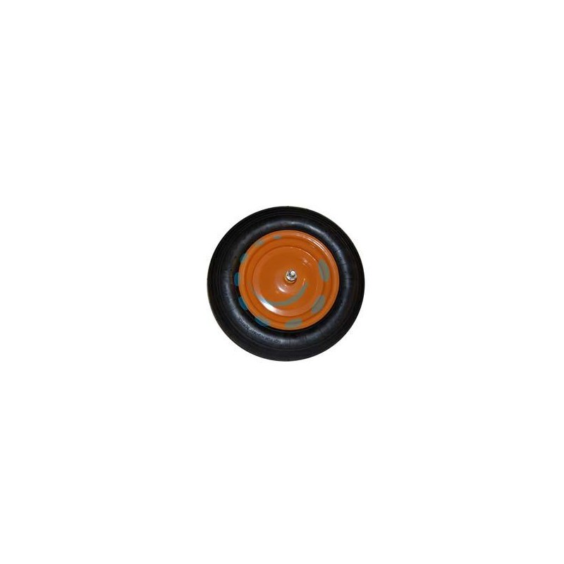 RUOTA PER CARRIOLA PNEUMATICA PERNO MM.12X170 - perno mm.12x170, interasse mm.110