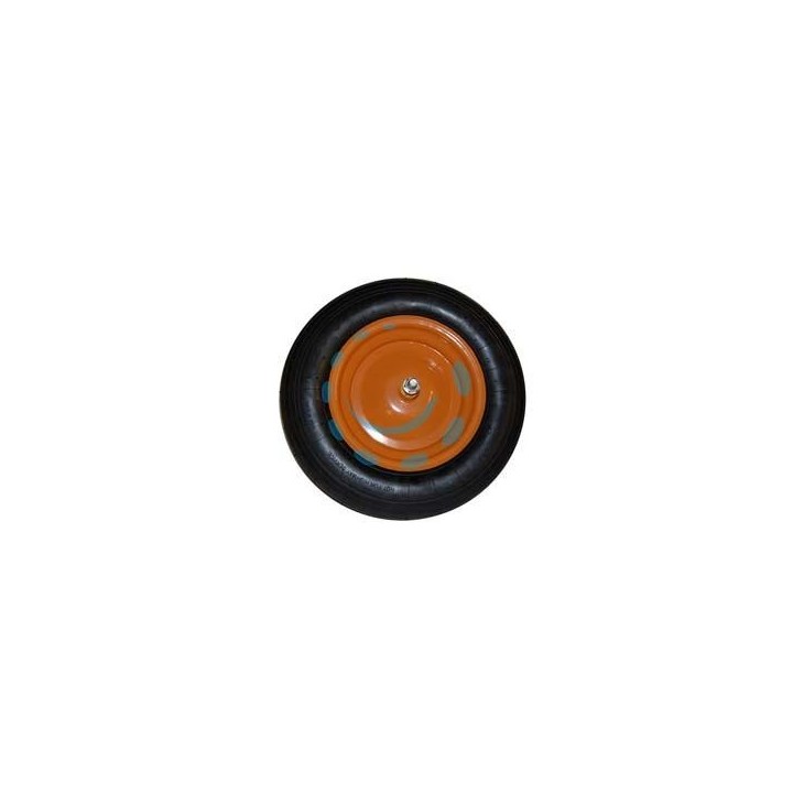 RUOTA PER CARRIOLA PNEUMATICA PERNO MM.12X170 - perno mm.12x170, interasse mm.110
