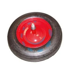 RUOTA PER CARRIOLA PNEUMATICA PERNO MM.12X210 - perno mm.12x210, interasse mm.150