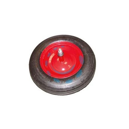 RUOTA PER CARRIOLA PNEUMATICA PERNO MM.12X210 - perno mm.12x210, interasse mm.150
