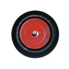 RUOTA PER CARRIOLA PNEUMATICA PERNO MM.12X260 - perno mm.12x260, interasse mm.190