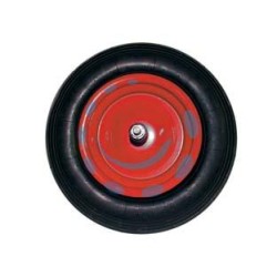 RUOTA PER CARRIOLA PNEUMATICA PERNO MM.12X260 - perno mm.12x260, interasse mm.190