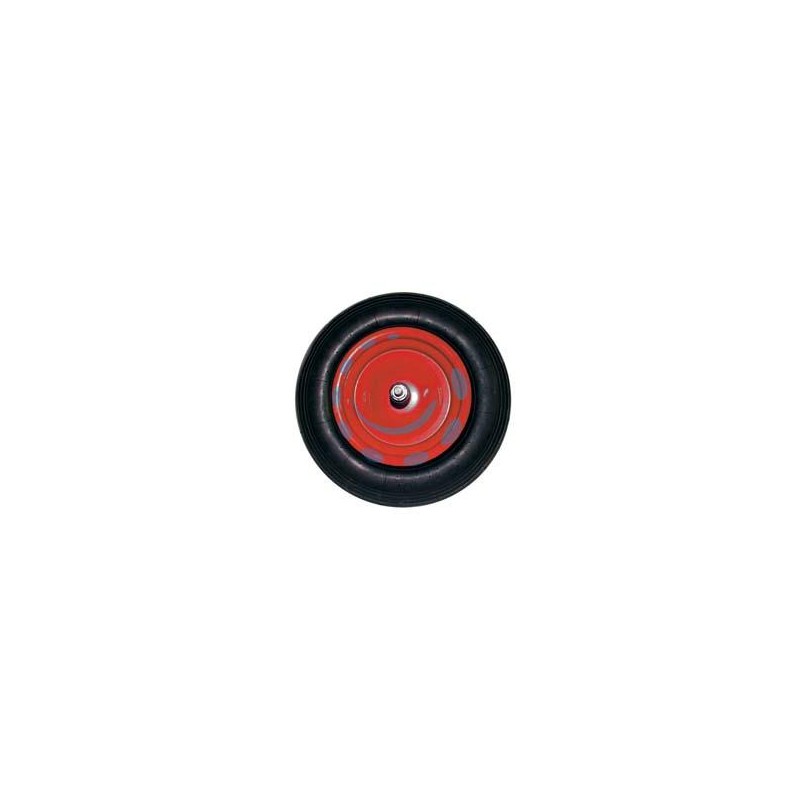 RUOTA PER CARRIOLA PNEUMATICA PERNO MM.12X260 - perno mm.12x260, interasse mm.190