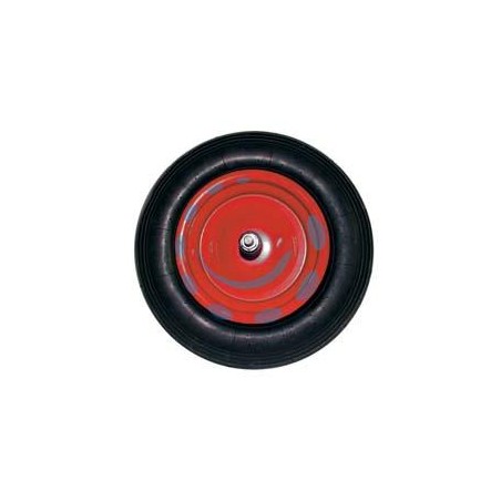 RUOTA PER CARRIOLA PNEUMATICA PERNO MM.12X260 - perno mm.12x260, interasse mm.190