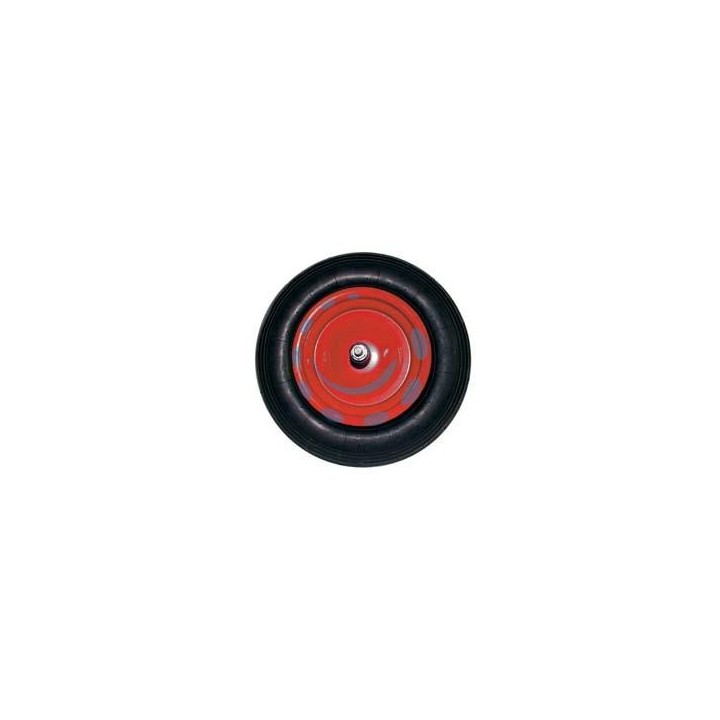 RUOTA PER CARRIOLA PNEUMATICA PERNO MM.12X260 - perno mm.12x260, interasse mm.190