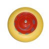 RUOTA PER CARRIOLA PU PIENA PERNO MM.12X260 - perno mm.12x260, interasse mm.190