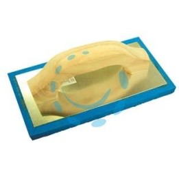 FRATTONE IN SPUGNA BLU MANICO LEGNO - cm.21,5x13,5