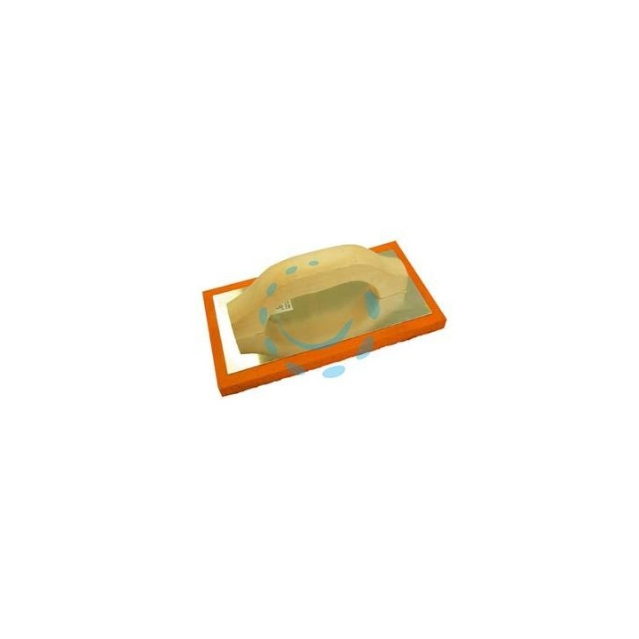 FRATTONE IN SPUGNA ARANCIO MANICO LEGNO - cm.23,5x10,5