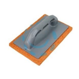 FRATTONE IN SPUGNA ARANCIO MANICO PLASTICA - cm.22x14