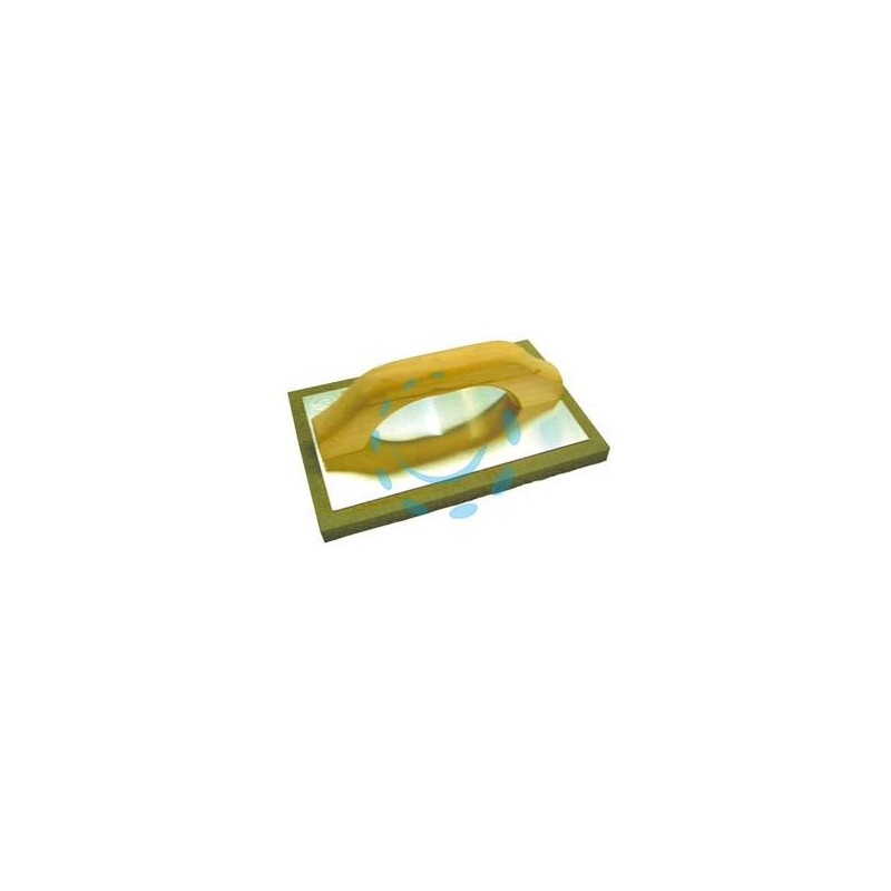 FRATTONE IN SPUGNA GRIGIA MANICO LEGNO - cm.21,5x13,5