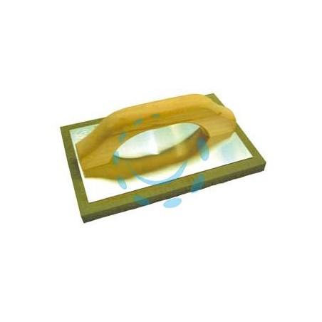 FRATTONE IN SPUGNA GRIGIA MANICO LEGNO - cm.23,5x10,5
