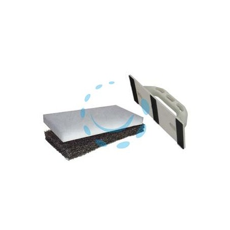 FRATTONE CON FELTRI PER PULITURA PIASTRELLE - cm.12x25