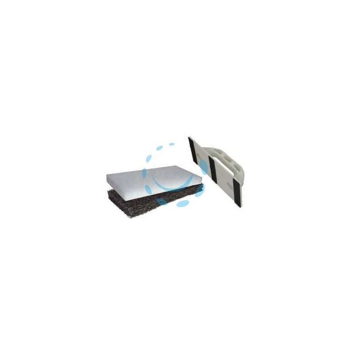 FRATTONE CON FELTRI PER PULITURA PIASTRELLE - cm.12x25