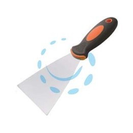 SPATOLA CON MANICO BI-MATERIAL INOX - mm.40