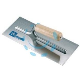FRATTONE PER STUCCO IN ACCIAIO CON MANICO IN LEGNO - cm.28x12 - 42003