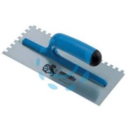 FRATTONE DENTATO PER COLLA IN ACCIAIO CON MANICO IN ABS - cm.28x12 - 42088