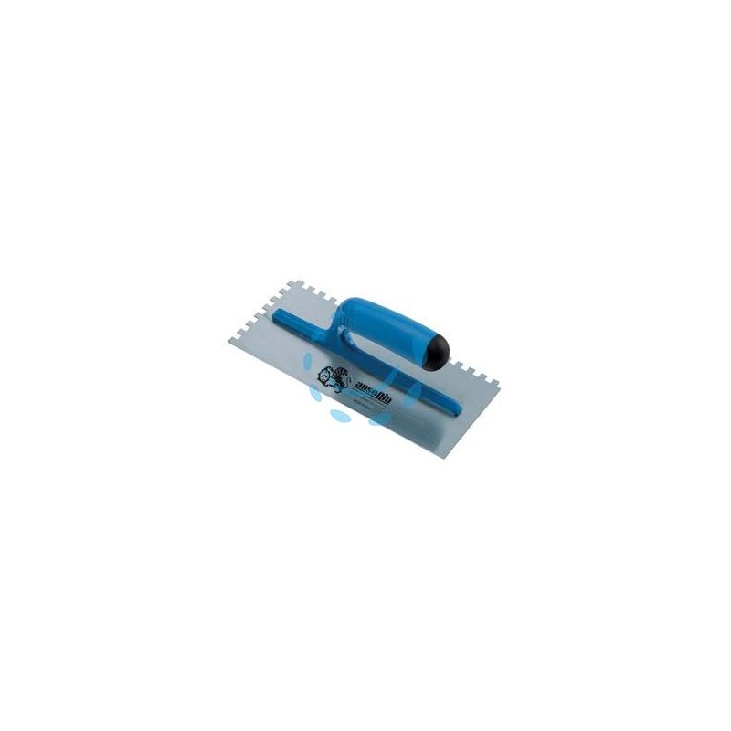 FRATTONE DENTATO PER COLLA IN ACCIAIO CON MANICO IN ABS - cm.28x12 - 42088