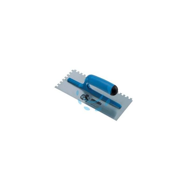 FRATTONE DENTATO PER COLLA IN ACCIAIO CON MANICO IN ABS - cm.28x12 - 42088