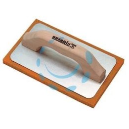 FRATTONE GOMMASPUGNA PER INTONACO BASE ALLUMINIO E MANICO IN LEGNO - cm.21x14 - 42062