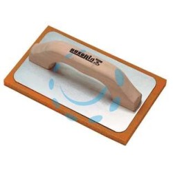 FRATTONE GOMMASPUGNA PER INTONACO BASE ALLUMINIO E MANICO IN LEGNO - cm.21x14 - 42062
