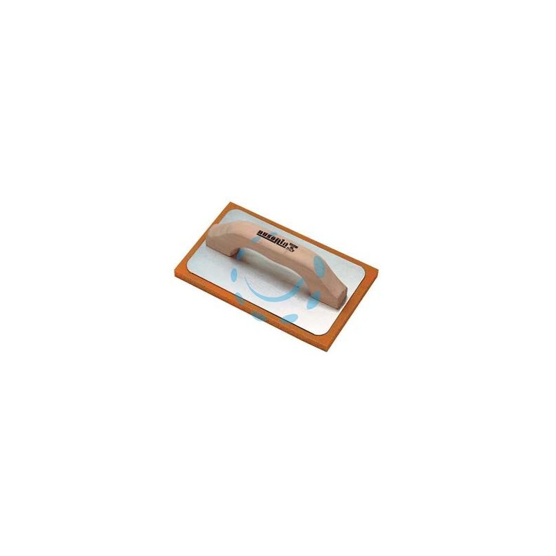 FRATTONE GOMMASPUGNA PER INTONACO BASE ALLUMINIO E MANICO IN LEGNO - cm.21x14 - 42062