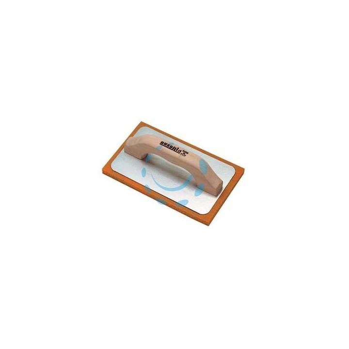FRATTONE GOMMASPUGNA PER INTONACO BASE ALLUMINIO E MANICO IN LEGNO - cm.21x14 - 42062