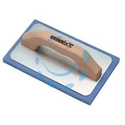 FRATTONE GOMMASPUGNA PER INTONACO BASE ALLUMINIO E MANICO IN LEGNO - cm.21x14 - 42059