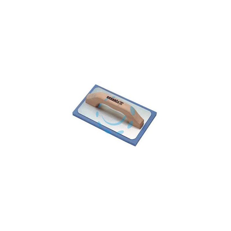 FRATTONE GOMMASPUGNA PER INTONACO BASE ALLUMINIO E MANICO IN LEGNO - cm.21x14 - 42059
