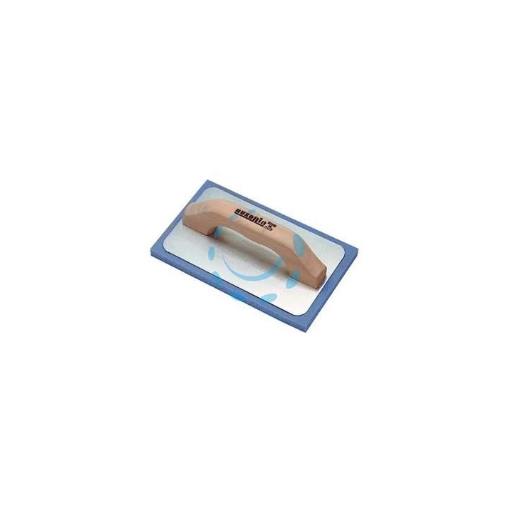FRATTONE GOMMASPUGNA PER INTONACO BASE ALLUMINIO E MANICO IN LEGNO - cm.21x14 - 42059