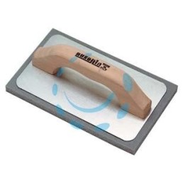 FRATTONE GOMMASPUGNA PER INTONACO BASE ALLUMINIO E MANICO IN LEGNO - cm.21x14 - 42060