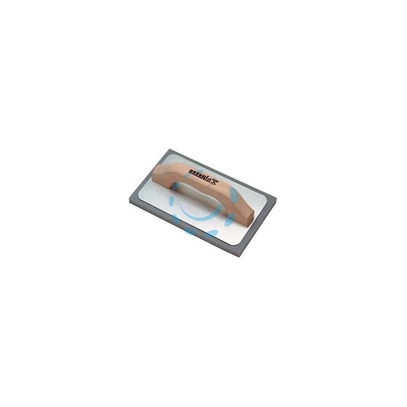 FRATTONE GOMMASPUGNA PER INTONACO BASE ALLUMINIO E MANICO IN LEGNO - cm.21x14 - 42060