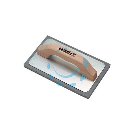 FRATTONE GOMMASPUGNA PER INTONACO BASE ALLUMINIO E MANICO IN LEGNO - cm.21x14 - 42060
