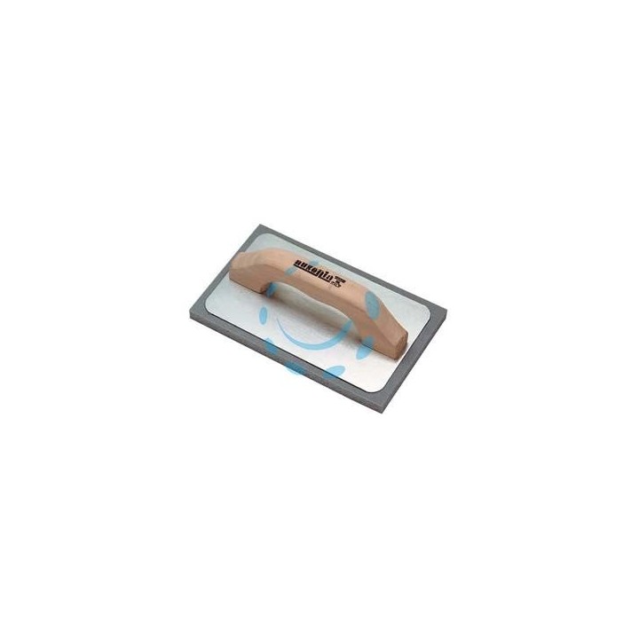 FRATTONE GOMMASPUGNA PER INTONACO BASE ALLUMINIO E MANICO IN LEGNO - cm.21x14 - 42060