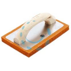 FRATTONE IN SPUGNA ARANCIO MANICO LEGNO ART.820 - cm.24x10 art.820/2