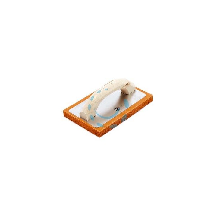 FRATTONE IN SPUGNA ARANCIO MANICO LEGNO ART.820 - cm.24x10 art.820/2