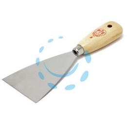 SPATOLA CON MANICO IN LEGNO ART.501/I INOX - mm.60