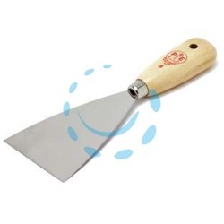 SPATOLA CON MANICO IN LEGNO ART.501/I INOX - mm.100