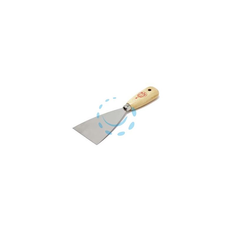 SPATOLA CON MANICO IN LEGNO ART.501/I INOX - mm.100