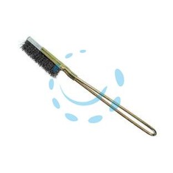 SPAZZOLA IN ACCIAIO SLIM - lunghezza totale mm.220