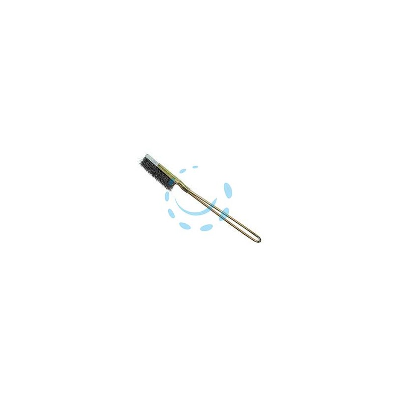SPAZZOLA IN ACCIAIO SLIM - lunghezza totale mm.220