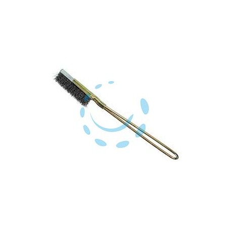 SPAZZOLA IN ACCIAIO SLIM - lunghezza totale mm.220