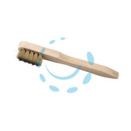 SPAZZOLA PER CANDELE OTTONE MANICO LEGNO 